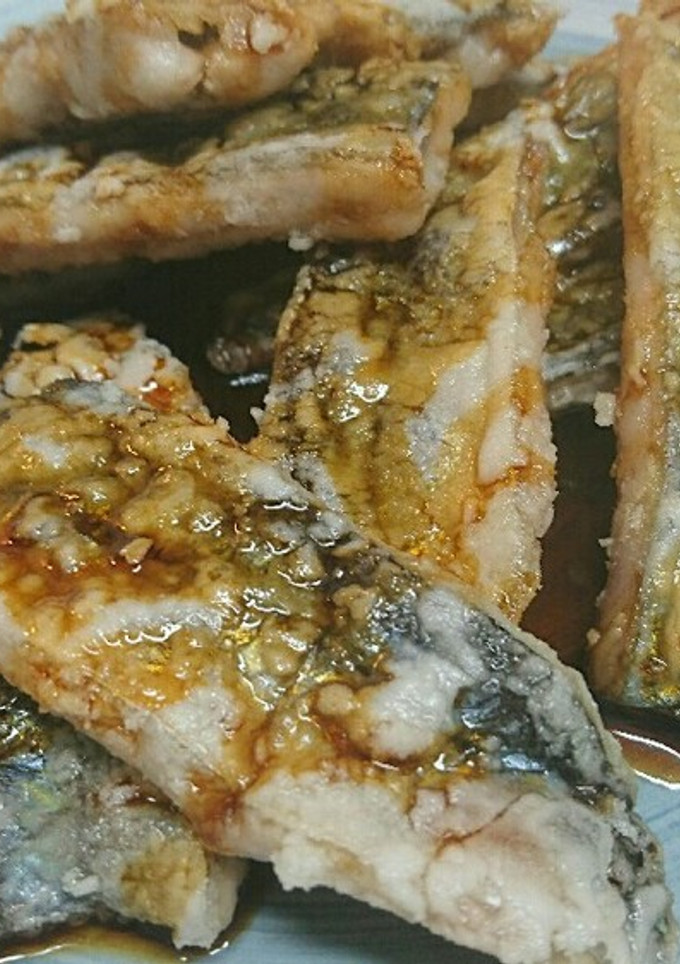 片栗粉付けて焼くだけ！さんまの蒲焼き-レシピのメイン写真