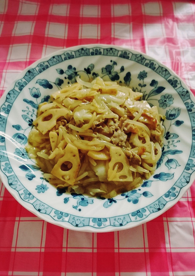 中華風♪夕食に！塩あんのれんこん野菜炒め-レシピのメイン写真