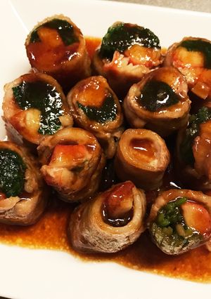 ほうれん草とカニカマの肉巻き-レシピのメイン写真