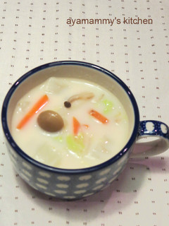 白菜のミルク味噌スープ♪-レシピのメイン写真
