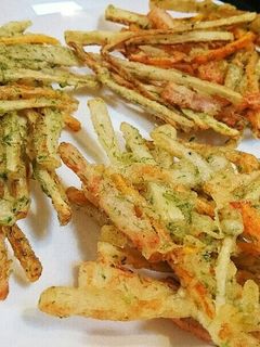 さくさく!ごぼうの磯辺かき揚げ-レシピのメイン写真