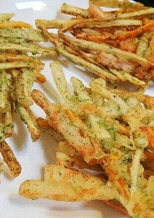 さくさく!ごぼうの磯辺かき揚げ-レシピのメイン写真
