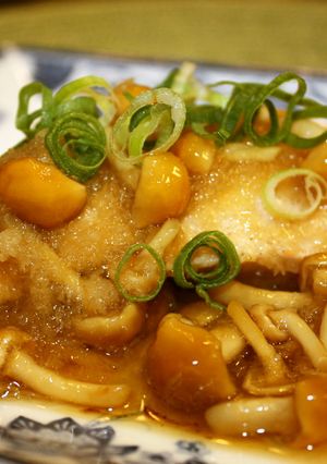 時短で本格！鮭となめこおろしあんかけ風-レシピのメイン写真
