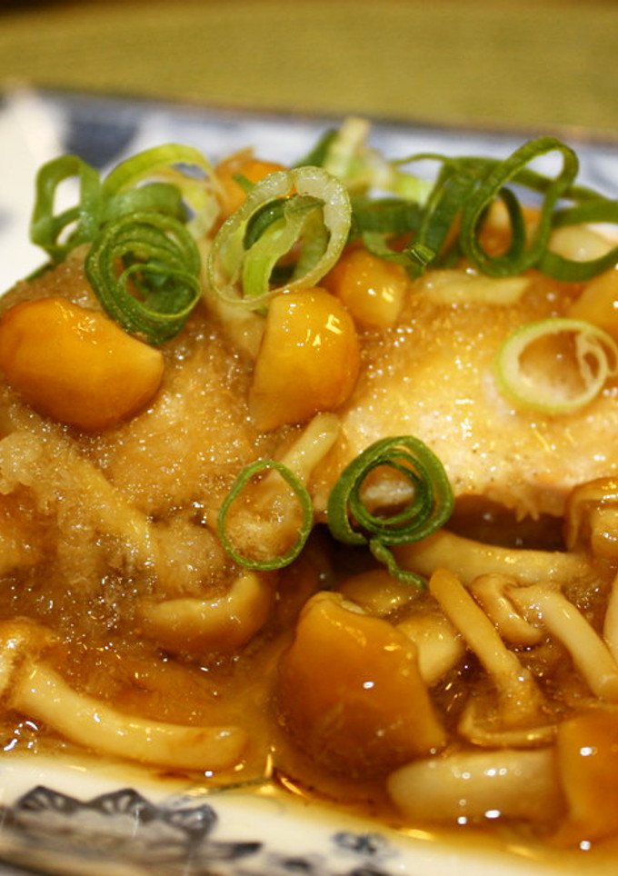 時短で本格！鮭となめこおろしあんかけ風-レシピのメイン写真
