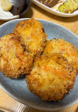 旨すぎ!肉とじゃがいもなしのコロッケ-レシピのメイン写真