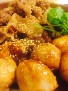 里芋と牛肉の簡単煮物♬-レシピのメイン写真