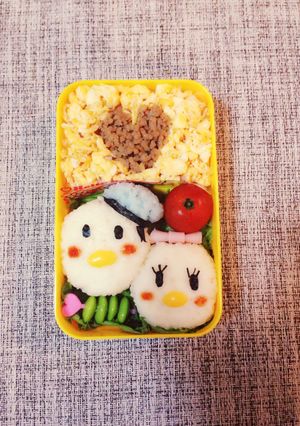 ドナルド＆デイジー♡キャラ弁-レシピのメイン写真