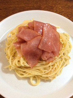 簡単!家にある調味料だけで生ハムパスタ-レシピのメイン写真
