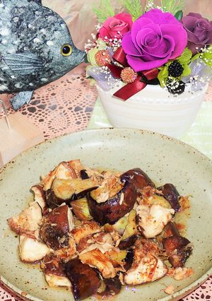 茄子と椎茸をフライパンで「無限」味に-レシピのメイン写真