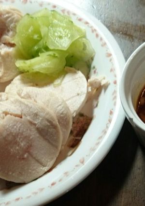 糖質オフおつまみ～鶏ハムのネギだれ添え-レシピのメイン写真