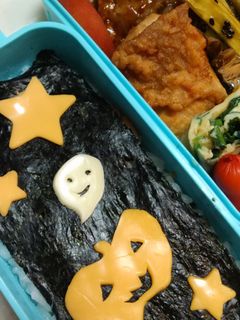 めーっちゃ簡単(笑)ハロウィンキャラ弁☆-レシピのメイン写真