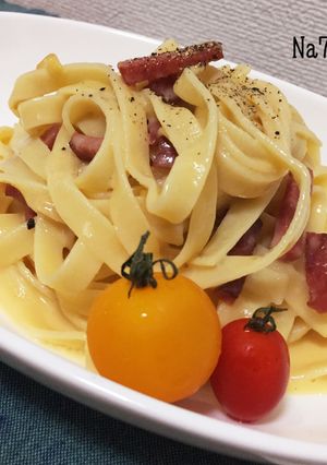 生クリーム不要！豆乳カルボナーラ！-レシピのメイン写真