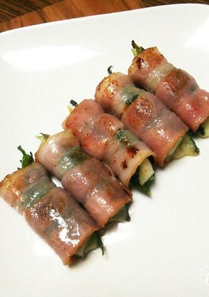 みょうがのベーコンチーズ巻き-レシピのメイン写真