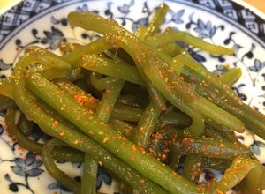 芋づる（サツマイモの茎）のキンピラ-レシピのメイン写真