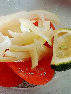 つわりにも!トマトと玉ねぎのマリネ-レシピのメイン写真