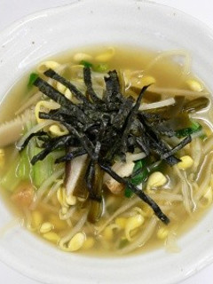 厚揚げと大豆モヤシのスープ-レシピのメイン写真