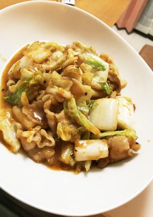 白菜とキャベツの味噌ブタ炒め-レシピのメイン写真