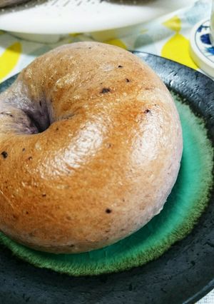 材料シンプル！簡単ブルーベリーベーグル-レシピのメイン写真