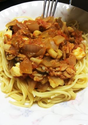 トマトパスタ-レシピのメイン写真