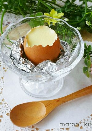 卵の殻容器が可愛い♥たまご豆腐-レシピのメイン写真