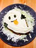 ハロウィンに◎ごちそうおばけハンバーグ◎