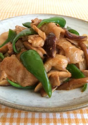 豚バラと椎茸のバターぽん酢炒め-レシピのメイン写真