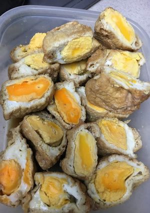 油揚げの卵きんちゃく煮-レシピのメイン写真