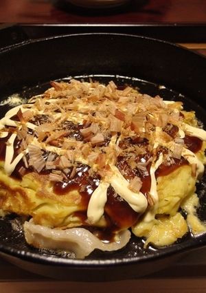 しゃぶしゃぶ鍋リメイク！でお好み焼き-レシピのメイン写真