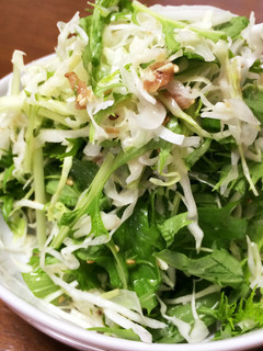 水菜とキャベツの簡単♪梅風味サラダ-レシピのメイン写真
