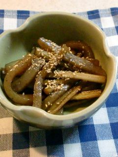 牛蒡とこんにゃくのキンピラ-レシピのメイン写真