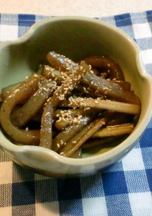 牛蒡とこんにゃくのキンピラ-レシピのメイン写真