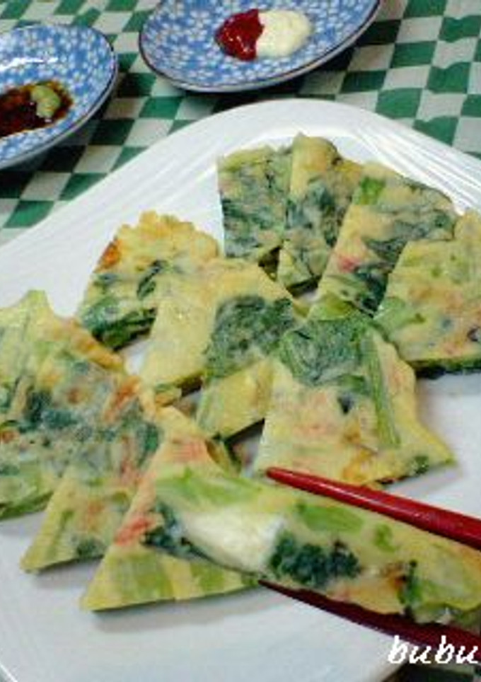 ◇小松菜のカルシウムお焼き◇-レシピのメイン写真