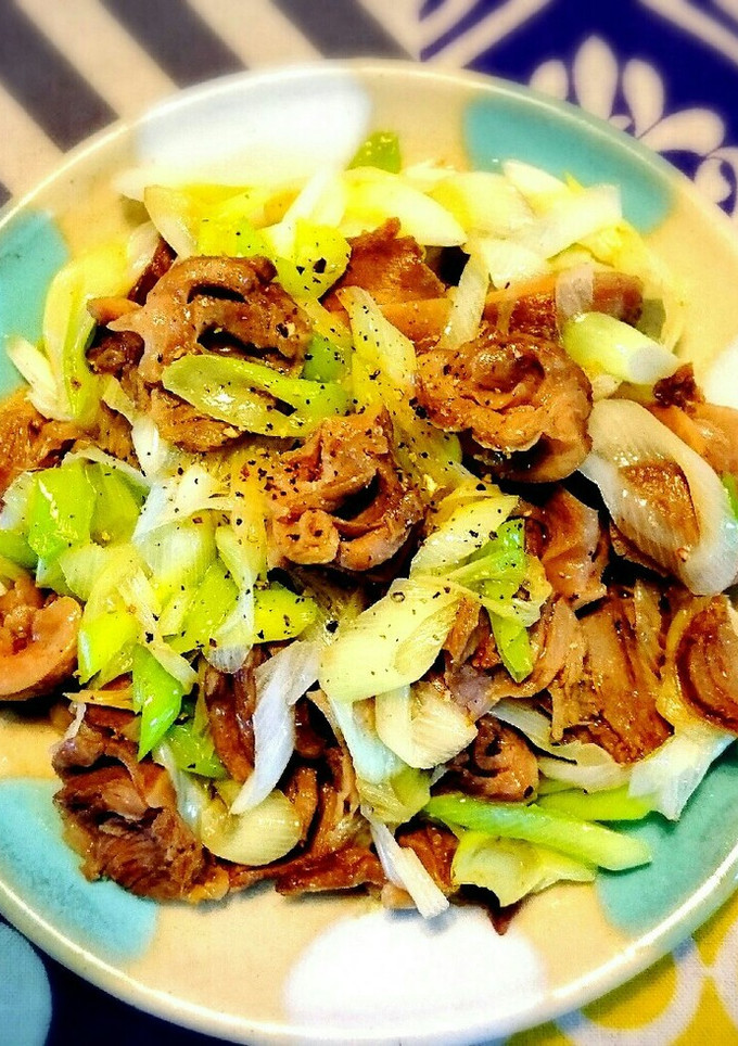 居酒屋風☆砂肝のネギ塩炒め-レシピのメイン写真