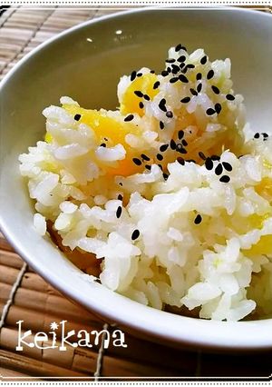 餅のおかげ♡炊飯器で超簡単さつまいもご飯-レシピのメイン写真
