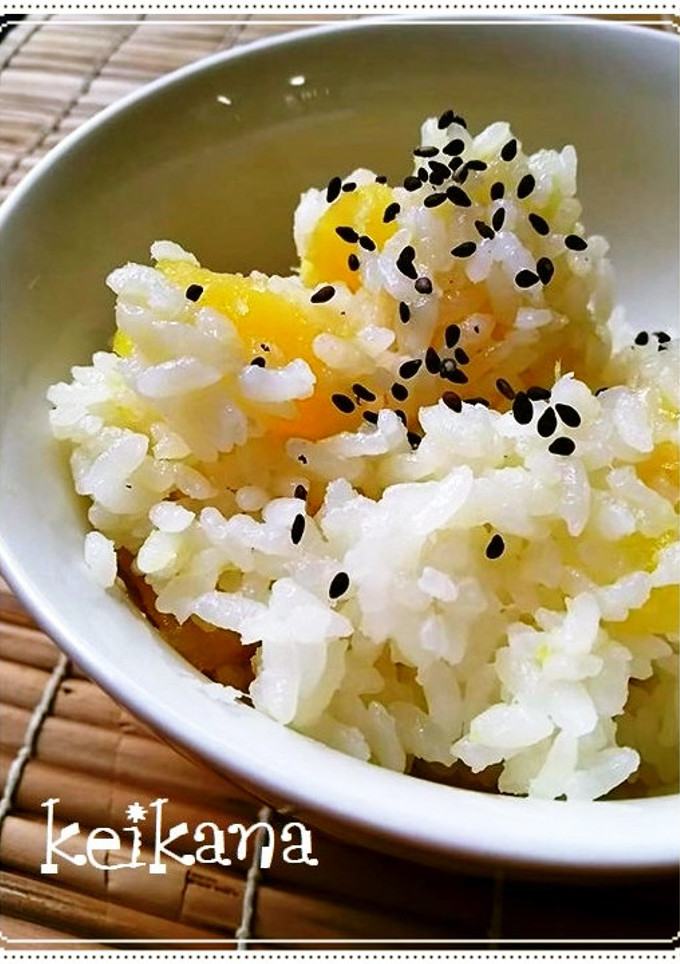 餅のおかげ♡炊飯器で超簡単さつまいもご飯-レシピのメイン写真
