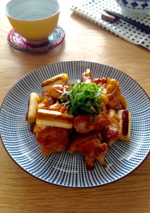 ピリ辛な中華風やきとり！-レシピのメイン写真