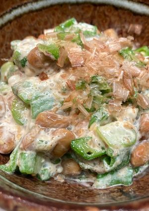 オクラ納豆のおかかマヨネーズ！-レシピのメイン写真