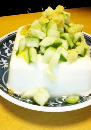 爽やか☆キュウリと生姜の冷やっこ-レシピのメイン写真