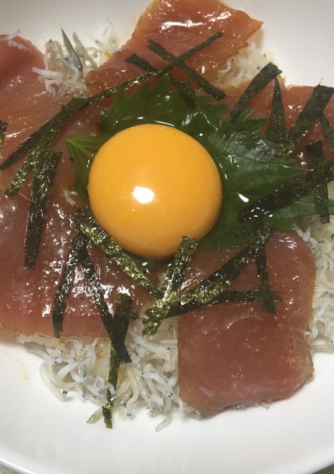 マグロとしらすの丼-レシピのメイン写真