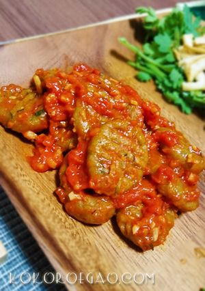 南瓜の全粒粉ニョッキ＠トマトソース-レシピのメイン写真