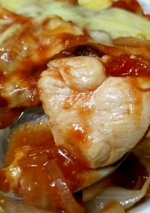 適当な鶏肉とトマトのチーズグラタン-レシピのメイン写真