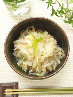 ネギとモヤシとシーチキンの旨煮-レシピのメイン写真