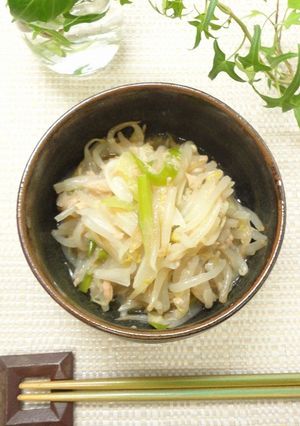 ネギとモヤシとシーチキンの旨煮-レシピのメイン写真