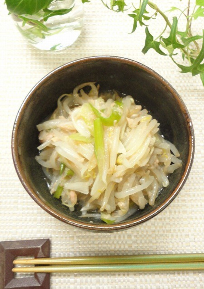 ネギとモヤシとシーチキンの旨煮-レシピのメイン写真