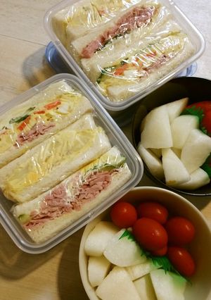 お弁当♪サンドイッチ♪-レシピのメイン写真