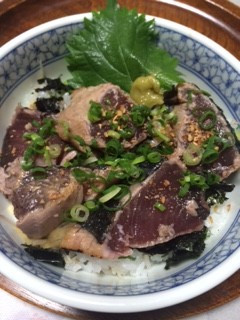 薬味たっぷり鰹のたたき寿司丼-レシピのメイン写真