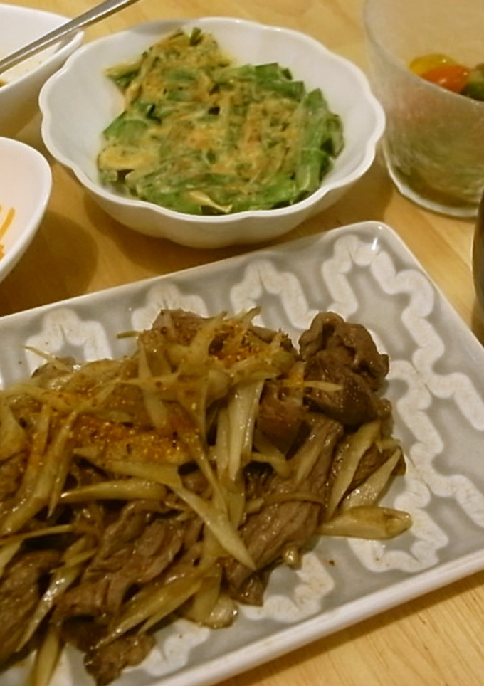 牛肉とごぼうの甘辛炒め-レシピのメイン写真