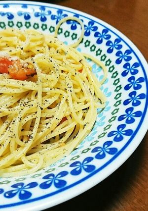 梅トマトパスタ-レシピのメイン写真