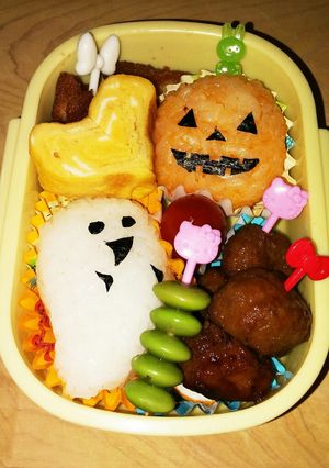 ハロウィーン　デコ弁-レシピのメイン写真