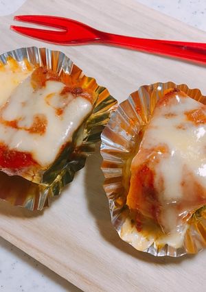 お弁当に＊ミートソースとチーズ＊かぼちゃ-レシピのメイン写真